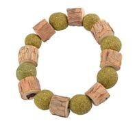 EXAOMBLE Catnip Wooden Necklace Cat Hand String Boredom Relief for Cats Pet Supplies Interactive Catnip Stick for Indoor Play