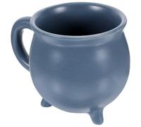 EXAOMBLE Cauldron Mug Halloween Coffee Mug with Smooth Edges Ceramic and Sturdy Design Decorative Drinks Cauldron Cup for Office and Home Use for Adults