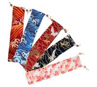 EXAOMBLE Chopsticks for 5pcs Drawstring Bags to Portable Storage Japanese Style Cloth Material, Easy Clean and Compact Cutlery Organizer On-the-go Dining and Party Use