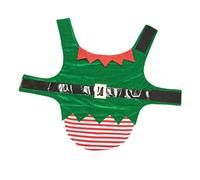 EXAOMBLE Christmas Elf Dog Costume Adorable Green Outfit for Pets Comfortable Breathable for Holiday Parties and Festivals Xl