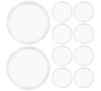 EXAOMBLE Coin Capsules for 65Mm/2.56" Medal, 10Pcs Airtight Plastic Organizer Case with Sealing Lid for Challenge Coin Display and Collector Storage Box