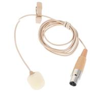 EXAOMBLE Compact Clip-On Lapel Microphone Lavalier Mic with 3-Pin Xlr Connector for Podcasting and Lectures, Portable Small Microphone for Public Speaking and Presentations