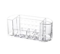EXAOMBLE Cosmetic Organizer Acrylic Storage Rack with Multiple Grids for Large Capacity and Practical Design, Lightweight Makeup Box Holder Suitable for Desktop the Home