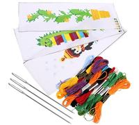 EXAOMBLE Creative and Practical Embroidery Bookmarks Texture and Excellent Production Technology Cross Stitch Bookmark Kit 3 Sets with Polyester Material for DIY Enthusiasts for Craft