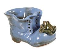 EXAOMBLE Creative Animal Ceramic Boot Ornament Multi-functional Ashtray Pen Holder Decorative Desktop Container for Home Office Premium Ceramic Random Styles