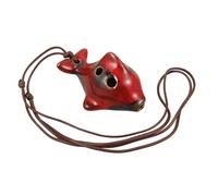 EXAOMBLE Creative Ceramic Dolphin Ocarina Unique Classical Wind Instrument for Beginners Music Lovers Portable and Easy to Play