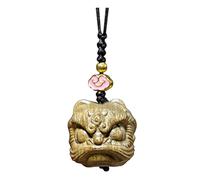 EXAOMBLE Creative Lion Keychain Pendant Lightweight Synthetic Material Vintage Style Decorative Phone Hanging Decor for Bag Pendant and Making