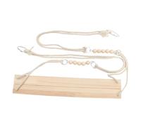 EXAOMBLE Creative Parrot Swing for Medium and Large-sized Birds, White Synthetic Material Bird Plaything with Sturdy Design That Improves Health and Is Not Easy to Deform Or Break, Cage