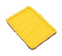 EXAOMBLE Creative Rectangle Tortoise Feeding Basin Natural Resin Reptile Food Container for Turtles Lizards Geckos Habitat Accessory for Management