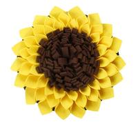 EXAOMBLE Creative Sunflower Slow Feed Dog Dining Mat Lightweight Portable Pet Snuffle Mat for Foraging Training and Stress Relief Washable Puppy Nose Work Playmat for Healthy Eating Habits