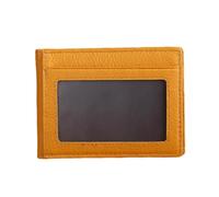 EXAOMBLE Credits Card Holder Lightweight and Compact Design for Travel Use Genuine Leather Practical Cards Pouch Suitable for Students and Teachers