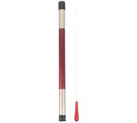 EXAOMBLE Dark Red Wooden Conducting Baton Set with Comfortable Handle and Superb Workmanship, 2 Pieces Orchestra and Team Performance Accessories for Outdoor Concerts and Music Conductors