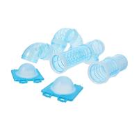 EXAOMBLE Diy Hamster Cage Tube and Adventure Tunnel Set, 12pcs Plastic Tube Maze Module and Plates, Small Pet Cage Accessory for Hamster Playground and Exploration