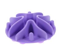 EXAOMBLE Dog Slow Feeder Insert Food Grade Silicone Pet Bowl Insert for Dogs Non Slip Suction Cup Capacity Prevent Choking Suitable for Various Bowls