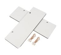EXAOMBLE Door Hangers Simple Elegant Style 2pcs Wooden White Sublimation Blanks Versatile Use Sign Blank Door Hanger for Crafting for Home and Office