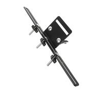 EXAOMBLE Double Layer 4-group Cowbell Drum Mount Bracket, Black Metal Percussion Holder Stand for Drum Kit Accessories, Compatible with Cowbells, Jam Blocks, Tambourines, Mini Timbales