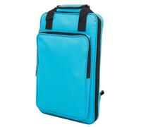 EXAOMBLE Drumstick Storage Pouch Oxford Fabric Thickened Drumstick Bag Portable Handheld and Shoulder Mallets Organizer with Carry Handle for Percussion Instruments Blue