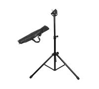 EXAOMBLE Dumb Drum Stand with Adjustable Tripod and Thickened Rubber Pad Holder Suitable for Beginner and Professional Drummers