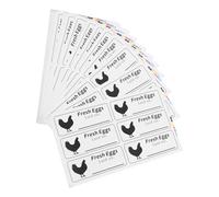 EXAOMBLE Egg Produce Date Labels 240Pcs Self-Adhesive Egg Stickers for Small Business and Farm Fresh Producers 40 Sheets