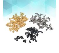 EXAOMBLE Electric Guitar Backplate Screws Metal Material for Guard Plate Fixation 150pcs Easy to Install Assorted Black Suitable for Electric Guitar Guard Plate Installation and Fixing