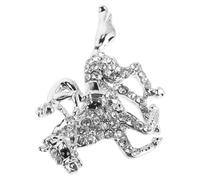 EXAOMBLE Elegant Horse Brooch Pin for Suits and Dresses, Vintage Alloy Chinese Zodiac Year the Horse Lapel Pin with Secure Attachment, for Business Suits and Casual Outfits
