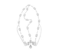 EXAOMBLE Elegant Rhinestone Wedding Hair Chain Headband for Bride, Comfortable to Wear Silver Headpiece, for Wedding and Valentine's Day Accessories