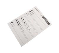 EXAOMBLE English Handwriting Calligraphy Practice Book with Elastic Paper and Excellent Air Permeability for Personalising Your Handbag, White Art Font Copybook for Beginners