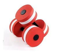 EXAOMBLE Eva Floating Dumbbell for Aquatic Exercise Red Swimming Weights for Pool Workouts Yoga and Fitness Training Durable Easy to Dry for Adults