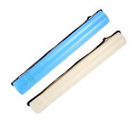EXAOMBLE Extendable Plastic Drawings Storage Tubes with Strap, 2pcs White and Blue, Telescopic Poster and Blueprint Carrying Case for Artists and Architects