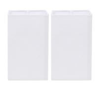 EXAOMBLE Fabric Lamp Shade 2Pcs White Linen E27 Pendant Light Shade Guard Your Light for Living Room Office