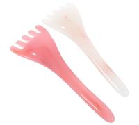 EXAOMBLE Five Claw Scalp Massager Comb 2Pcs Resin Handheld Tool for Hair Growth and Eye, Nose, Temple Massage, Smooth Polished Surface for Comfort