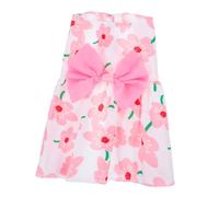 EXAOMBLE Floral Dog Skirt Outfit Lightweight Summer Dress for Small Dogs and Cats Snug Fit Puppy Clothes with Vibrant Colors Easy to Change Pet Dress for French Bulldogs and Dachshunds
