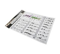EXAOMBLE Flute Chart Chord Learning Aid Music Chord Poster for Beginner Flute Fingering Chart for Practice