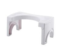 EXAOMBLE Folding Plastic Toilet Foot Stool Squatting Stepping Footstool for Adults Bathroom Use Toilet Stool