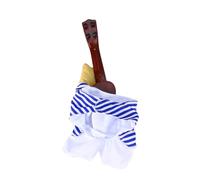 EXAOMBLE Funny Puppy Costume Made of Comfortable Cotton Playing Guitar Design Pet Clothes with Long-lasting Use for Little Dogs Suitable for Festival and Photo Taking