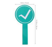 EXAOMBLE Game Voting Paddles 2Pcs Portable Dry Erase Boards 15X30Cm for Quick Classroom Decisions and Teacher Interaction