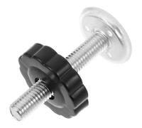 EXAOMBLE Gate Threaded Spindle Rod Screw Replacement Adjustable Stair Gate Hardware Accessory 60mm Black Fixing Foot and Pet Barriers