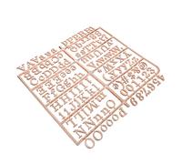 EXAOMBLE Golden Plastic Felt Board Letters and Numbers Set for Changeable Message Boards and Office Presentation Includes Symbols for Teachers and Students