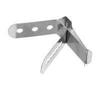 EXAOMBLE Grill Thermometer Clip, Multi-Hole Stainless Steel Probe Holder Clamp for Bbq and Cooking Pots