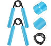 EXAOMBLE Grip Strengthener Hand Wrist Trainer Aluminum Handles 2pcs 150lb Heavy-duty Finger Exerciser for Muscle and Finger Strength Training at Home Gym