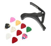 EXAOMBLE Guitar Capo Multi-function Capo Tone Modified Clamp with High Elastic Spring Protecting Instrument against Damage Suitable for Guitar Professionals and Beginners Random Color