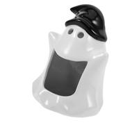 EXAOMBLE Hamster Hideout Ceramic Nest Cute Ghost Shaped Summer Habitat for Pets Smooth and Durable Design for Enhanced Comfort