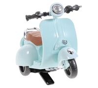 EXAOMBLE Hamster Motorcycle Toy 360-degree Rotating Swing Music and Led Lights Plastic Small Pet Plaything Suitable for Hamsters and Chinchillas Cage Decoration