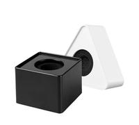 EXAOMBLE Handheld Microphone Logo Flag Station Portable ABS Triangle and Square Shaped Mic Logo for Interview Microphones with Large Display Area Suitable for News Reporting and
