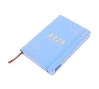 EXAOMBLE Hardcover Pocket Planner with Hourly Schedule Days Daily Weekly Monthly Organizer for Work Study and Academic Planning Smooth Writing Blue Cover