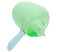 EXAOMBLE Hippo Shaped Baby Shampoo Cup for Bathing Newborns, Easy to Hold Light Green Pp Material with Pouring Water Function, Cute and Adorable Shower Water Ladle for Babies Bath Time