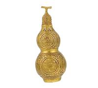 EXAOMBLE Home Wu Lou Copper Gourd Decor Car Hanging Feng Shui Ornament Smooth Surface Chic Design Attracts Fortune and Drives Away Bad Luck for Car Home Decor