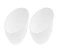 EXAOMBLE Horseshoe Lamp Shade Easy to Install 2 Pcs Replacement Lampshade Lampshade Plastic Decorative Small White Simple and Elegant Design for Table Lamp