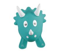 EXAOMBLE Inflatable Dinosaur Ride for Indoor Plaything PVC Bouncing Ride Realistic Triceratops Design Muscle Strengthening Balance Trainer for Boys