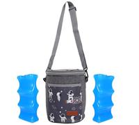 EXAOMBLE Insulated Breastmilk Cooler Bag Waterproof Oxford Cloth Material with Ice Pack Thermal Breast Milk Storage the Go, Bottle Cooler Bag for Fresh Milk for Breastfeeding Mothers